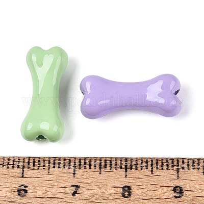 Непрозрачные акриловые бусины с распылением&nbsp;OACR-N156-04-1