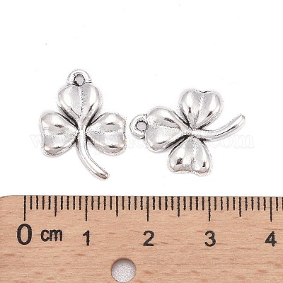 Ирландский тибетский стиль сплава трилистник подвески TIBEP-EA11722YKG-AS-LF-1