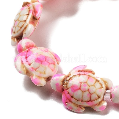 Нити из синтетических бирюзовых бусин G-P507-05P-1