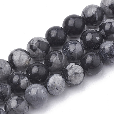 Wholesale Synthetic Snowflake Obsidian Beads Strands Pandahall Com