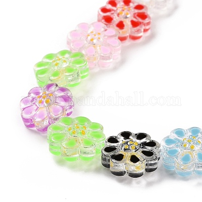 Бусы лэмпворк ручной работы LAMP-E033-02I-1