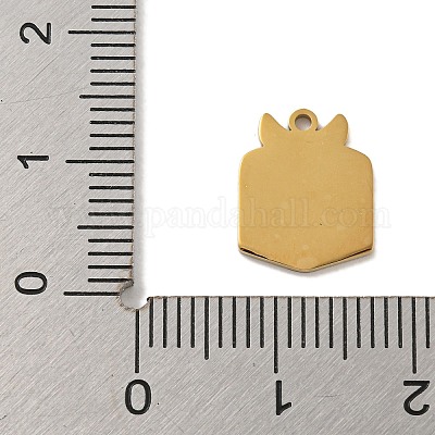 Эмалевые подвески из нержавеющей стали 304 на рождественскую тематику STAS-Z093-02D-1