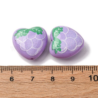 Непрозрачные акриловые бусины MACR-V001-01G-1