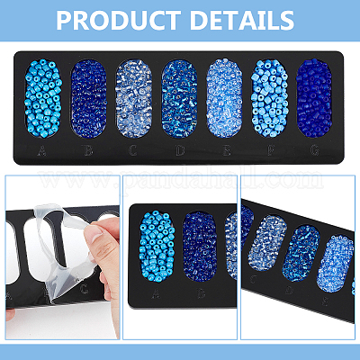 4 шт. акриловые доски для дизайна бусин FIND-BC0013-08A-1