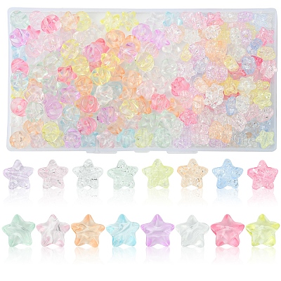 91 г прозрачных акриловых бусин OACR-FS0001-89-1