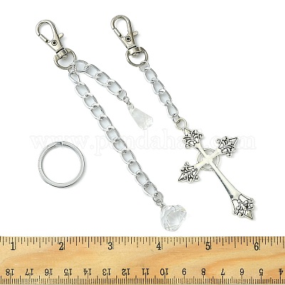 Многослойные цепочки для сумок в стиле ретро из акрила и нержавеющей стали 304 AJEW-FZ00007-1