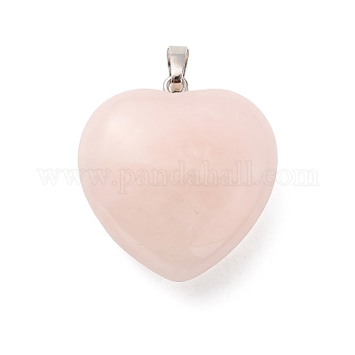 Природного розового кварца подвески G-B042-02P-01-1
