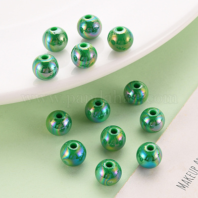 Непрозрачные акриловые бусины MACR-S370-D8mm-24-1