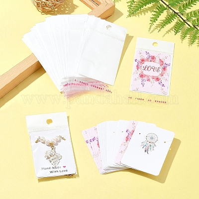 24шт 3 цвета картонные карточки для демонстрации ожерелья CDIS-FS0001-07-1