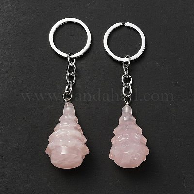 Брелок из розового кварца G-G997-D06-1