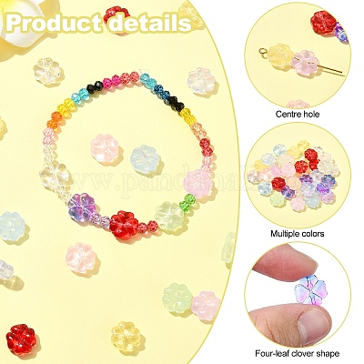 45шт 9 цвета бусины лэмпворк ручной работы LAMP-YW0001-24-1