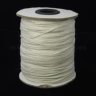 Nylon Thread, Nylon Jewelry Cord for Bracelets Making, Round, Mixed Color,  1mm in diameter, 225yards/roll