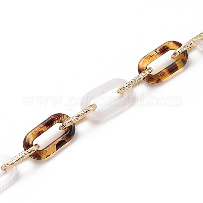 Акриловые кабельные цепи ручной работы AJEW-JB00701-05-1