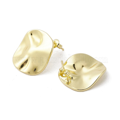 Латунь серьги EJEW-M244-05G-1