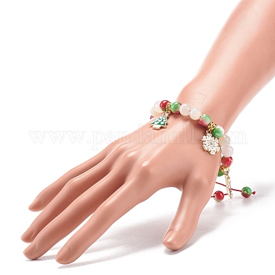 Браслет-подвеска «Рождественская елка BJEW-JB08663-1