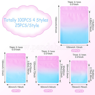 100 шт. 4 стиля пакетов с застежкой-молнией для животных OPP-TA0001-19B-1