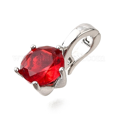 Латунные микро проложить кубического циркония подвески KK-D356-05C-P-1