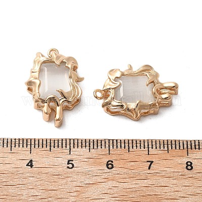 Латунь стекло кулоны KK-Z103-11KCG-02-1