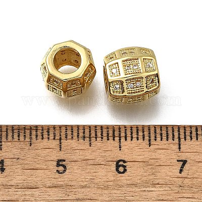 Латунные микропаве из прозрачного кубического циркония ZIRC-I070-146G-1