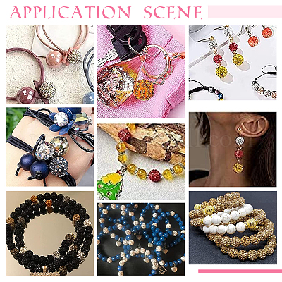 Бусины со стразами из смолы RESI-PH0001-81A-1