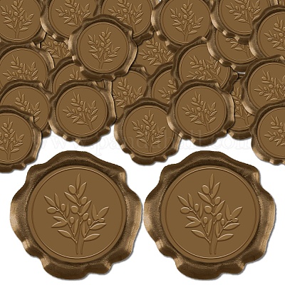 50шт. клейкие восковые наклейки DIY-CP0010-99B-1