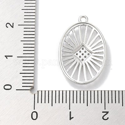 Стойки обшивки латунь микро проложить Циркон подвеску KK-L224-043P-1