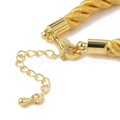 Изготовление ожерелья из нейлонового витого шнура толщиной 5 мм FIND-G096-01G-18-1