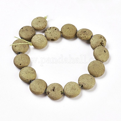 Гальванические природный кристалл кварца бусы пряди G-E499-01A-1