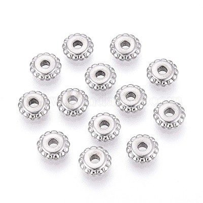 Дисковые бусины из нержавеющей стали марки 304 STAS-P319-14B-P-1