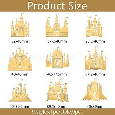 Никелевые декоративные наклейки DIY-WH0450-142-1