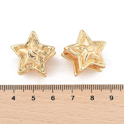 Латунь обруч серьги для женщин EJEW-U041-08G-1