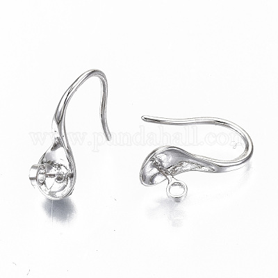 Латунные крючки для сережек&nbsp;KK-S356-137P-NF-1