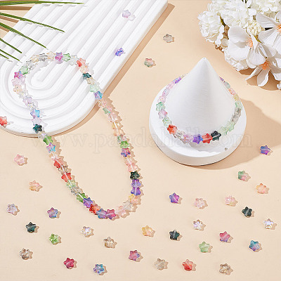 160 шт. 16-х цветные матовые стеклянные бусины GLAA-AR0001-80-1