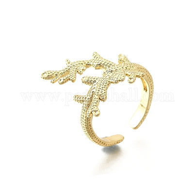 Латунные манжеты для женщин RJEW-F184-08H-G-1