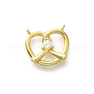 925 подвеска в форме сердца из стерлингового серебра с прозрачными кубическими цирконами STER-P067-03G-1