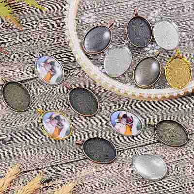 PandaHall Elite 200PCS Cabochon Vetro Mezzo Rotondo per