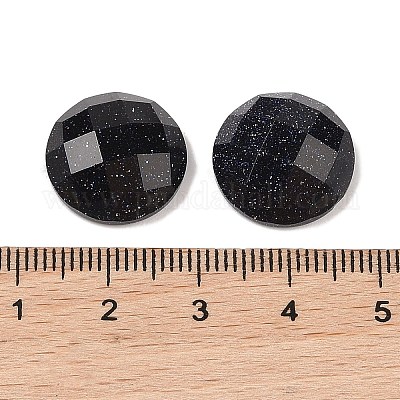 Синтетические голубые голдстоуновские кабошоны G-C146-03J-1