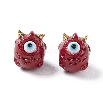 Хэллоуин непрозрачные бусины из смолы RESI-F033-01E-1