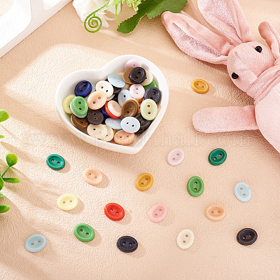 80 шт. фарфоровые пуговицы с 2 отверстиями PORC-PJ0001-02F-1