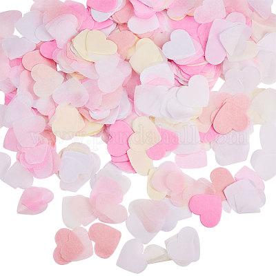 WEDDING CONFETTI Throwing Biodegradable Tissue Paper PINK WHITE Vintage Rose 