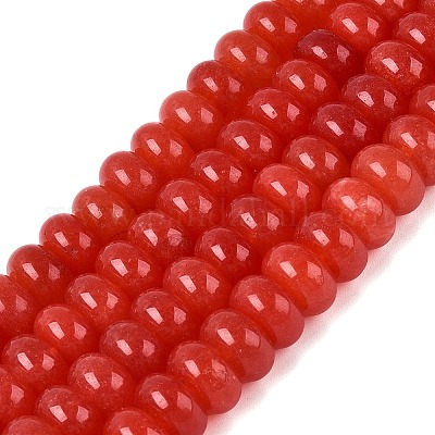 Natürliche weiße Jade perlen Stränge&nbsp;G-Q613-01F-30-1