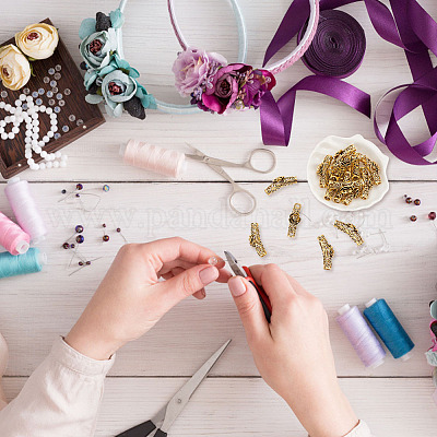 20 шт. изогнутые трубчатые бусины из сплава в тибетском стиле FIND-DC0002-41-1