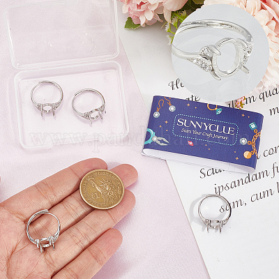 4 шт. латунные регулируемые кольца&nbsp;KK-SC0007-03-1