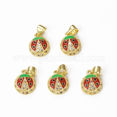 Латунные микро проложить кубического циркония подвески KK-E068-VB322-1