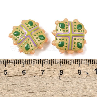 Стеклянные бусины из искусственного нефрита GLAA-L051-03B-1