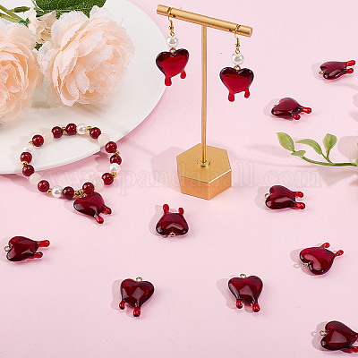 12 шт. подвески из прозрачной смолы на День святого Валентина RESI-BBC0001-02-1