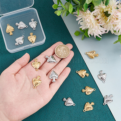 16 шт. подвески из нержавеющей стали 304 двух цветов STAS-HY0001-20-1