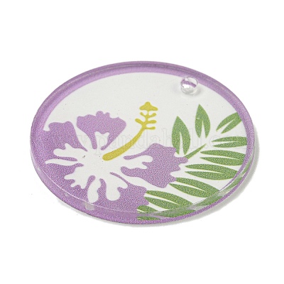 Pendentifs acryliques opaques&nbsp;BACR-C001-01D-1