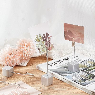 Держатели для заметок из смолы с квадратным основанием AJEW-WH0141-04A-1