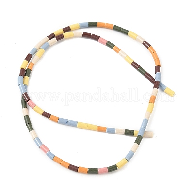 Нити бусин из искусственного камня лавы ручной работы PORC-A029-02B-1